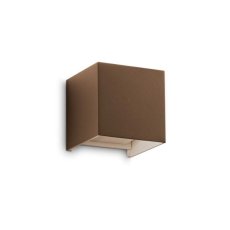 Ideal lux 313443 OUTDOOR ATOM vonkajšie nástenné svietidlo LED 12W 1050/670lm 3000K IP54 kávová