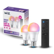 Philips Wiz Colors 8720169074972 LED žiarovka E27 A60 8,5W/806lm 2200-6500K+RGB 2-set + diaľkový ovládač