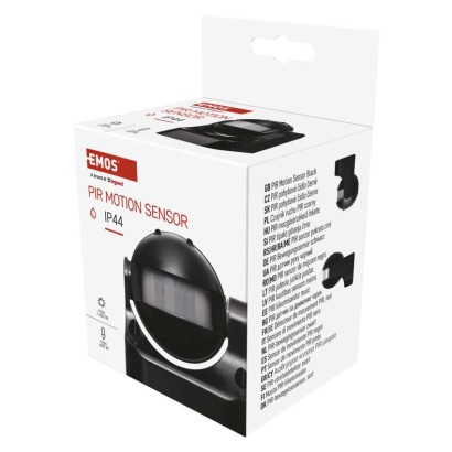 EMOS G1125 pohybové čidlo 1200W PIR senzor, černá, IP44