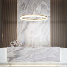 Ideal Lux 314921 CROWN závěsné svítidlo LED D800mm 42W 4300/3400lm 3000K mosazná