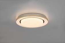 TRIO Reality R67041032 ATRIA stropné svietidlo SMD LED D380mm 16W/2000lm 3000-6000K čierna matná, biela, stmievateľné, diaľkový ovládač, starlight efekt