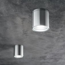 Exteriérové stropné svietidlo Ideal lux 092324 GUN PL1 ALLUMINIO 1xGU10 28W IP44 IP44