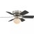 GLOBO 0307W UGO stropný ventilátor s osvetlením na päticu E27 760 mm s ťahovým vypínačom nikel