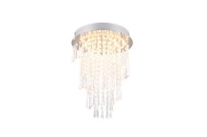 TRIO Reality R67341106 POMP stropné svietidlo SMD LED D300mm 18W/2400lm 2700-6500K chrómová, priehľadná, stmievateľné, diaľkový ovládač