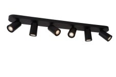 LUCIDE 23954/31/30 XYRUS stropné bodové stmievateľné svietidlo/spot 6xGU10/5W W14 L84 H12.5cm čierna