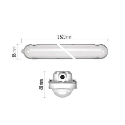 Emos ZT1631 LED prachotěsné svítidlo MISTY 29–37–45–51W 4600–8150lm 6500K IP66