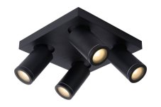 LUCIDE 09930/20/30 TAYLOR Stropné bodové svietidlo GU10 4x5W čierna