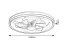 RABALUX 71335 Fanricius stropní svítidlo s ventilátorem D480mm LED 40W/2200lm 3000+4000+6000K stříbrná, stmívatelné, dálkový ovladač