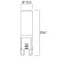 Sylvania 0029664 LED žiarovka G9 2,2W 250lm 2700K