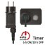 D4AW06 EMOS CLASSIC vánoční řetěz 500 LED, zelený drát, 50m, časovač, teplá bílá, IP44
