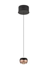 TRIO SELECT 344410132 ORBIT závesné svietidlo D150mm SMD LED 8W/960lm 2300+3000+4000K čierna matná, kávová, switchdimmer