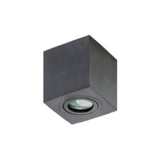 AZzardo AZ2878 DECOline BRANT SQUARE IP44 BLACK přisazené bodové svítidlo / spot 1xGU10 50W IP44 černá