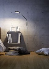 TRIO 423310132 MONZA stojací lampa LED 12W/1400lm 2300+3000+4000K matná černá, stmívatelné