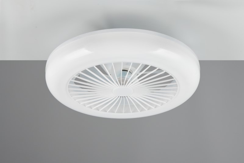 TRIO Reality R64032101 MORA Stropné svietidlo s ventilátorom D450mm SMD LED 13W/1400lm 2700-6500K biela, diaľkový ovládač