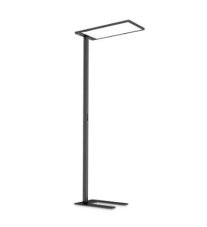 Ideal Lux 306469 COMFORT stojacia lampa so senzorom LED V1950mm 76W 10600/7960lm 4000K USB port, čierna, stmievateľné
