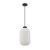 ITALUX PND-52636-1-BK Lindo závesné svietidlo 1xE27 D200mm čierna, biela
