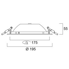 Sylvania 0030326 zápustné svietidlo START Downlight 175 IP44 1425lm 3000K