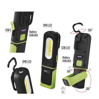 EMOS P4537 nabíjecí pracovní LED svítilna 330lm