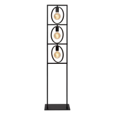 LUCIDE 00727/03/30 SUUS stojacia lampa V1450mm 3xE27 čierna