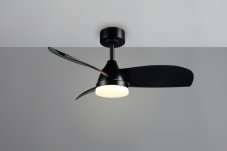 TRIO Reality R62732132 HELSINKI Stropný ventilátor s osvetlením D900mm SMD LED 20W/2500lm 2700-6000K čierna, diaľkový ovládač