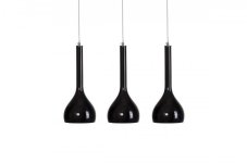 AZZARDO AZ0276 DECOline SOUL 3 BLACK stropné závesné svietidlo 3xE27 40W IP20 čierna