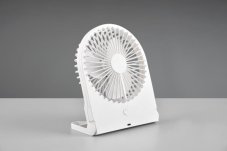 TRIO Reality R044-01 BREEZY ventilátor 3 rýchlostné stupne, nabíjateľná batéria, USB-C port, biela