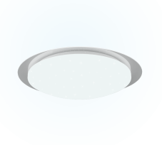 TRIO 680214800 FRODENO stropní svítidlo LED D480mm 18,5W/1900lm 4000K IP44 bílá, RGB, stmívatelné, dálkový ovladač, starlight efekt