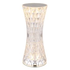 GLOBO 28073 GIXI stolná lampička V185mm LED 1,5 RGBW efekt číreho krištáľu, vrátane batérie 800 mAh 3,7V, USB kábel, ON/OFF