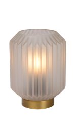 LUCIDE 45595/01/31 SUENO Lampička E14 1x40W biela, matné zlato/mosadz