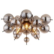 GLOBO 15633DS UDO stropné svietidlo D550mm 3xE14 čierna matná, dymová