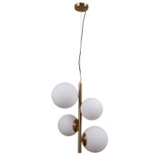 ITALUX PND-44213-4-HBR Riga závěsné svítidlo 2xE27 2xE14 D410mm medová mosaz
