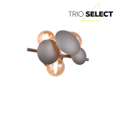 TRIO SELECT 217400342 BUBBLE nástenné svietidlo 3xG9 antracit, jantárová