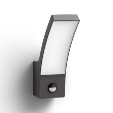 Philips 8719514417717 Splay vonkajšie nástenné svietidlo so senzorom LED 12W/1100lm 2700K IP44 antracit