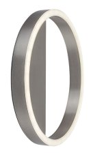 RABALUX 71312 Thrac nástenné svietidlo D250mm LED 15W/1000lm 4000K kartáčovaný hliník, biela