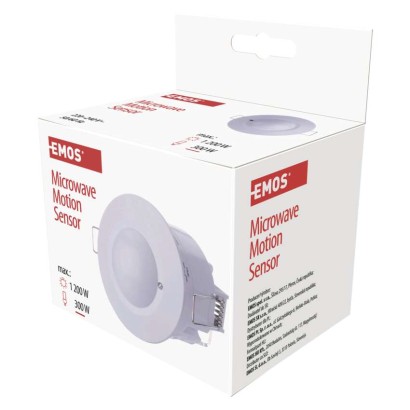 EMOS G1190 pohybové čidlo 1200W MW senzor, bílá