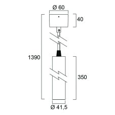 Sylvania 0006185 závesné svietidlo Pixo Mini PENDANT 490lm 2700K MB biela
