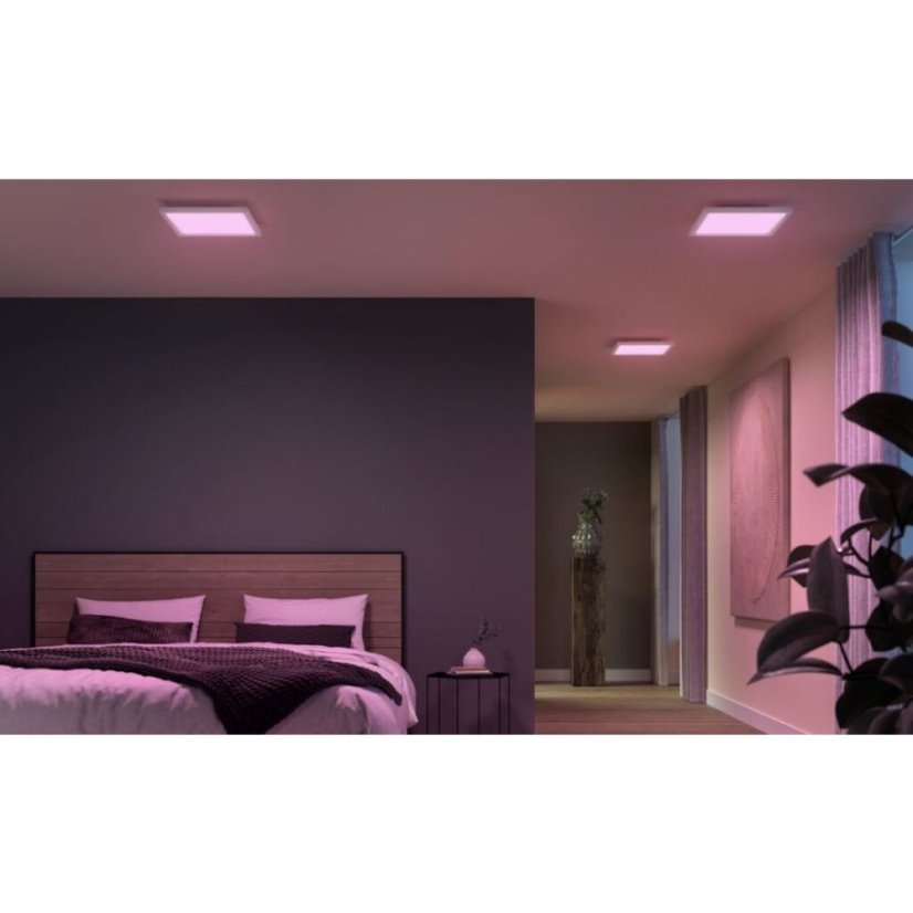 8720169159136 Philips HUE Surimu stropní panel SQ 300x300mm 25W/1760lm 2000-6500K +RGB bílá