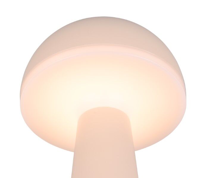 TRIO Reality R57716166 FUNGO vonkajšia stolná lampa SMD LED V310mm 2W/200lm 3000+4000+6500K IP54 piesková, čierna, nabíjateľná batéria, USB-C port, nabíjacia stanica