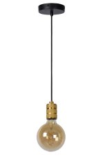 LUCIDE 08426/01/02 JOVA Závesné svietidlo E27 1x60W matná zlatá/mosadz, čierna