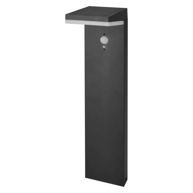 EMOS ZGK0B4S VEREA solárny záhradný stĺpik (stojanové svietidlo) LED 154 × 107 × 500 4,4W 460lm 3000K IP44 so senzorom čierna
