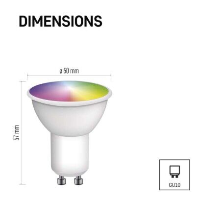 Emos ZQW832R LED žárovka GU10 GoSmart MR16 4,8W 400lm 2700–6500K