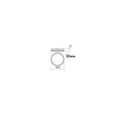 REDO 90290 ISOLA exteriérové stropné svietidlo SMD LED 24W 2060lm 3000/4000/6500K IP54, senzor pohybu, tmavošedá