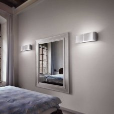 Nástenné svietidlo Ideal lux 031361 CLIP AP2 SMALL CROMO 2xE27 60W