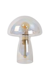 LUCIDE 10514/01/60 FUNGO stolná lampička V280mm 1xE27 priehľadná