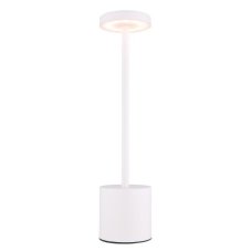 GLOBO 21019W POLINA dotyková stolná lampička V340mm LED 1,2W/138lm 2000+7000+3500K biela, vrátane batérie CR18650 1200mAh, USB kábel