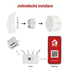 EMOS H5105 GoSmart spínací modul 1-kanálový Wi-Fi