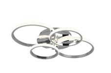 TRIO Reality R67364106 CIRES stropné svietidlo SMD LED 27W/3400lm 4000K chrómová, priehľadná, krištáľový efekt, switchdimmer