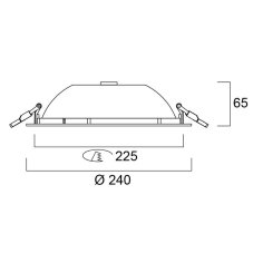 Sylvania 0030330 zápustné svietidlo START Downlight 225 IP44 2275lm 3000K