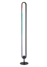 RABALUX 74051 Barto stojací lampa LED V1250mm 19W RGB matná černá, dálkový ovladač