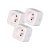 Immax 07762C NEO LITE Smart vnútorná zásuvka s kolíkom v2 typ E 255V 55x55x75mm, biela, WiFi, 3-set